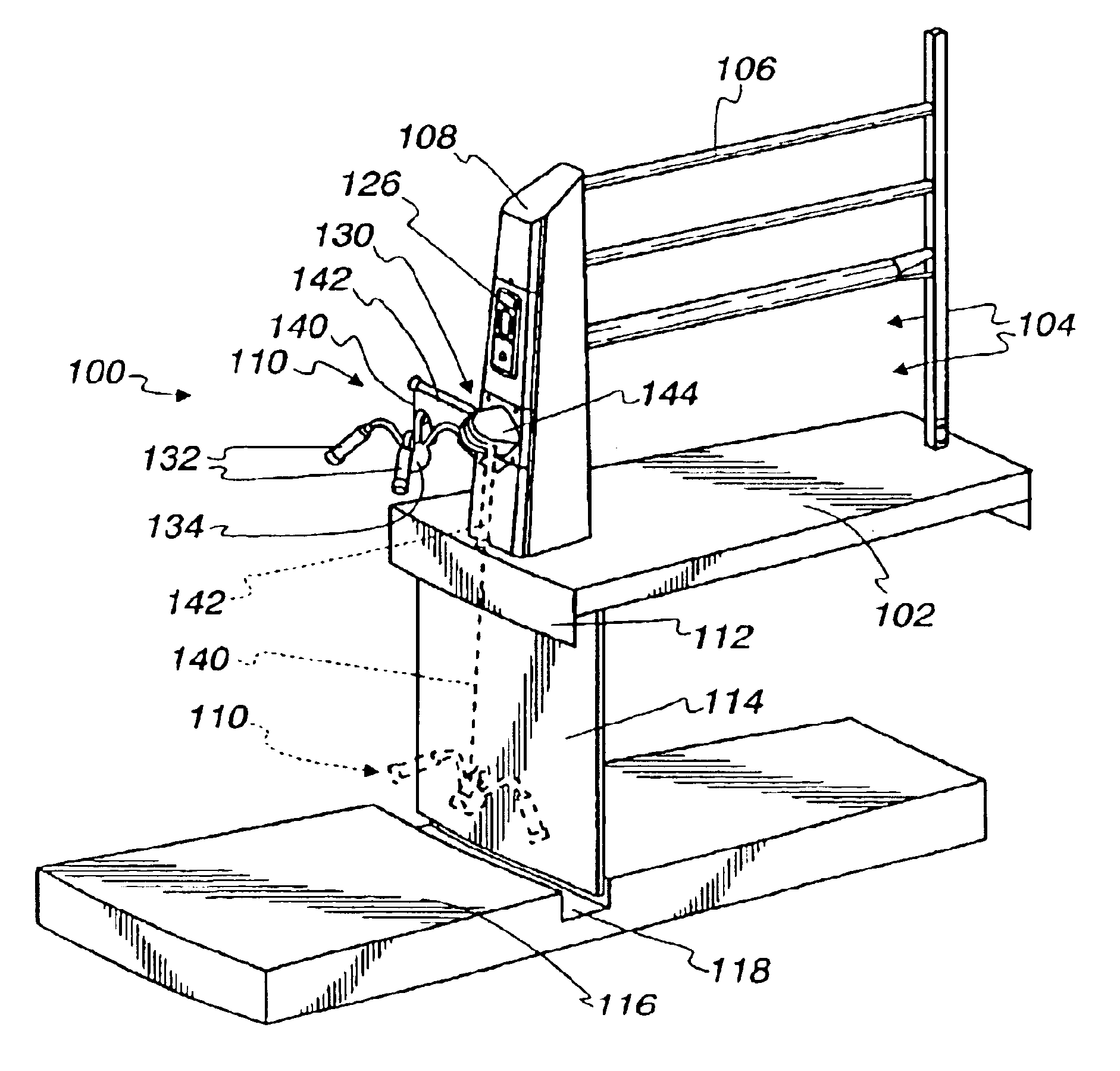 Milker unit detacher for rotary milking parlor