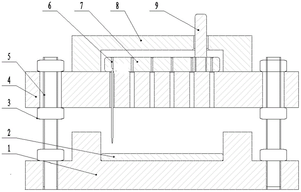 Needle-plate electrode corona discharge assembly for AC-DC high voltage test