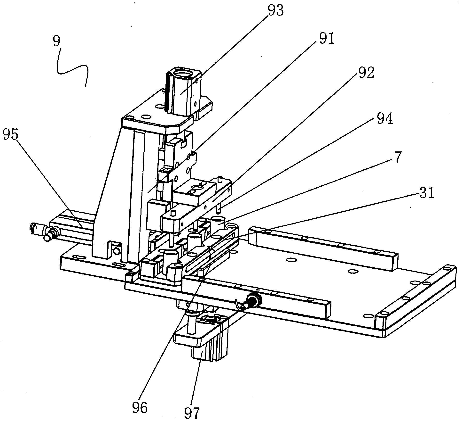 Roof membrane pressing machine of lithium thionyl chloride battery