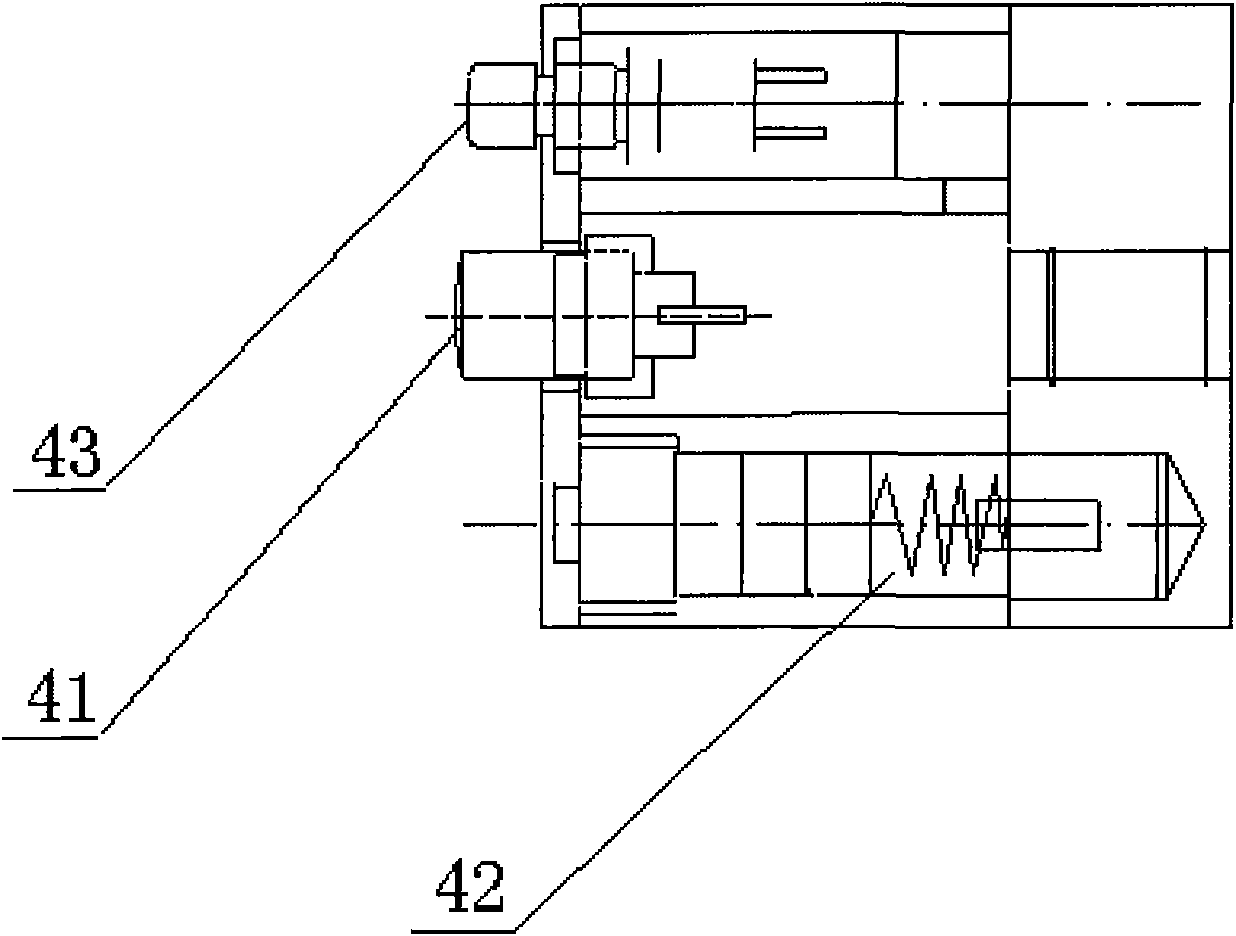 Airplane external illuminating space angle-positioning combining equipment