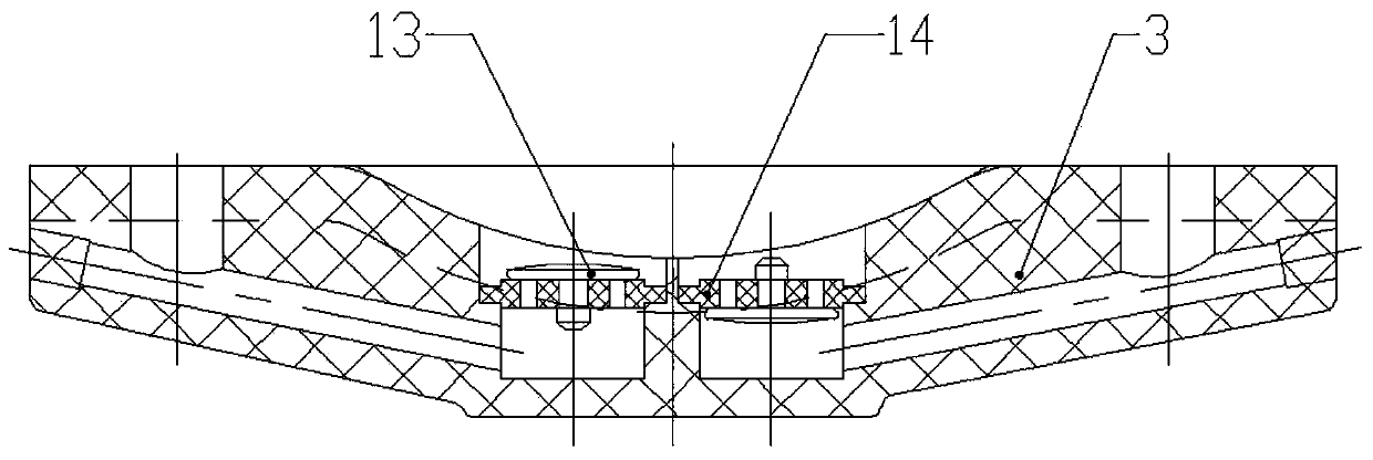 Horizontal-opposed diaphragm type electric vacuum pump