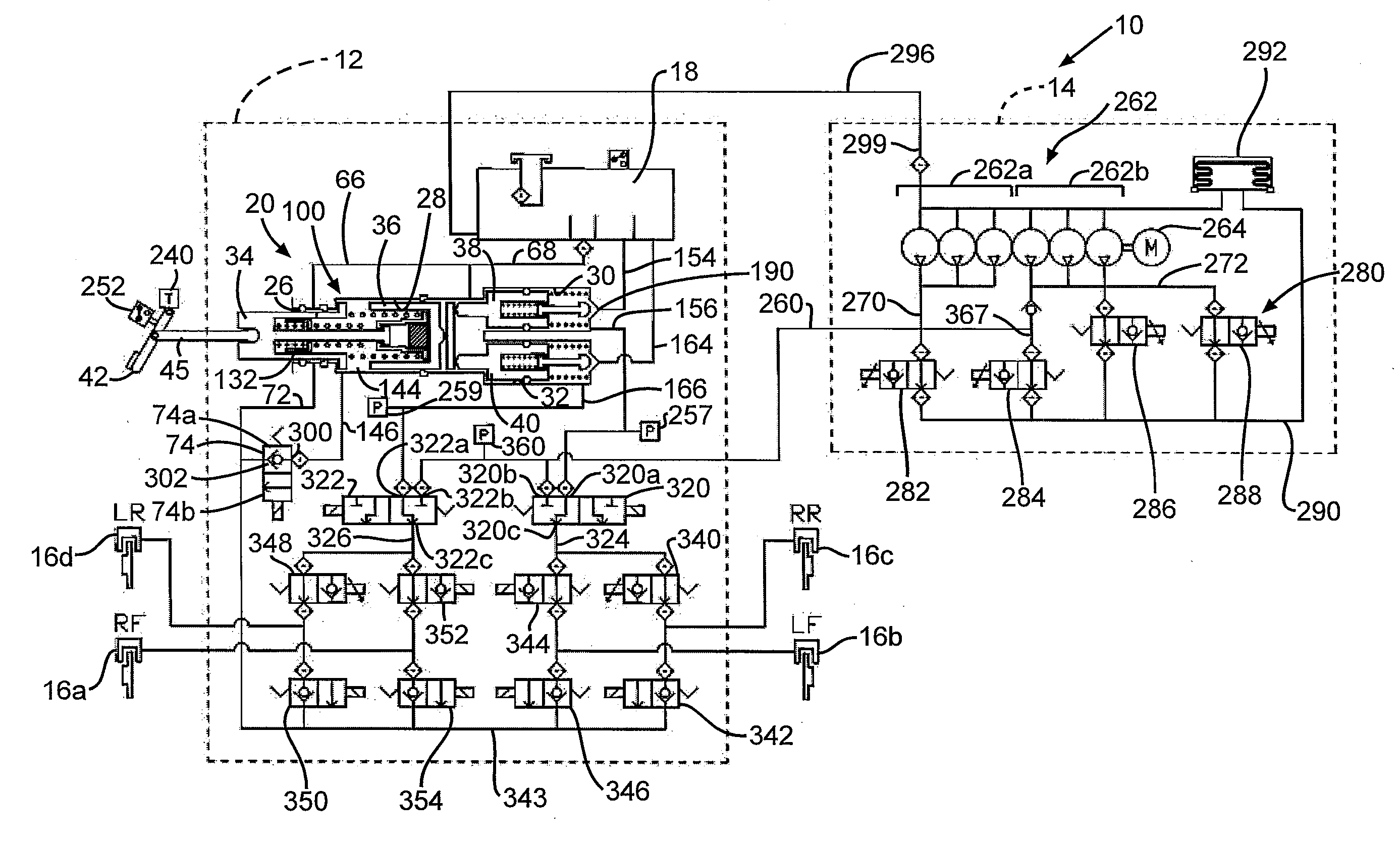 Hydraulic brake system with controlled boost