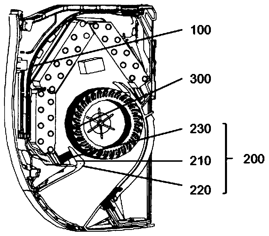 Volute tongue structure and air conditioner