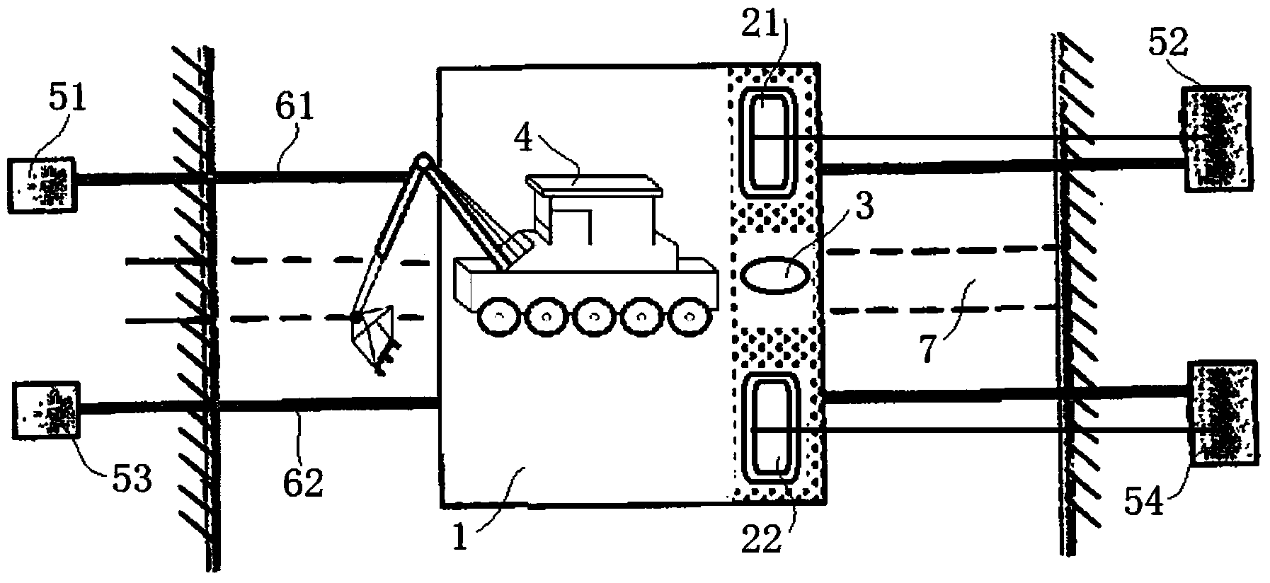 Underwater grooving and pipe sinking river traversing construction method