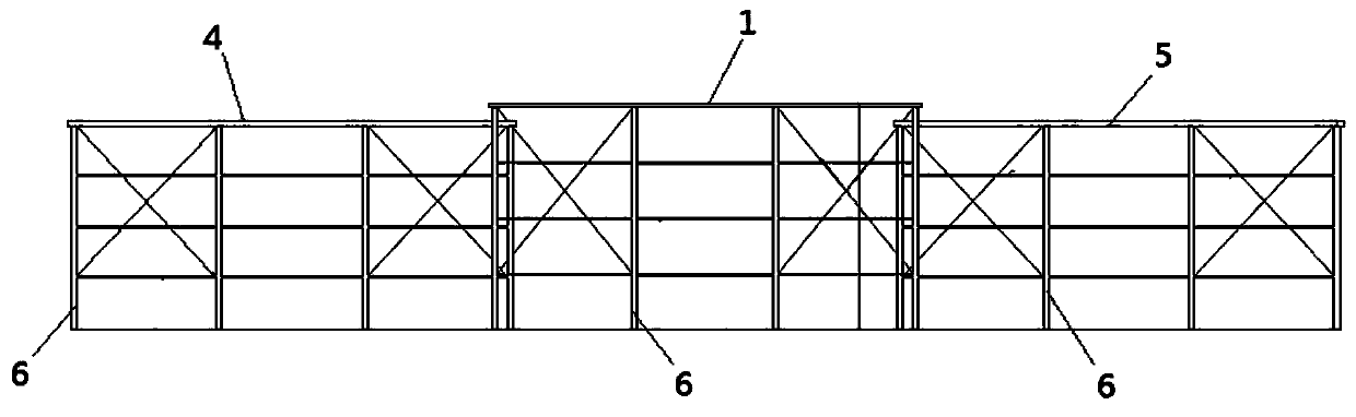 Movable reinforcement machining shed structure