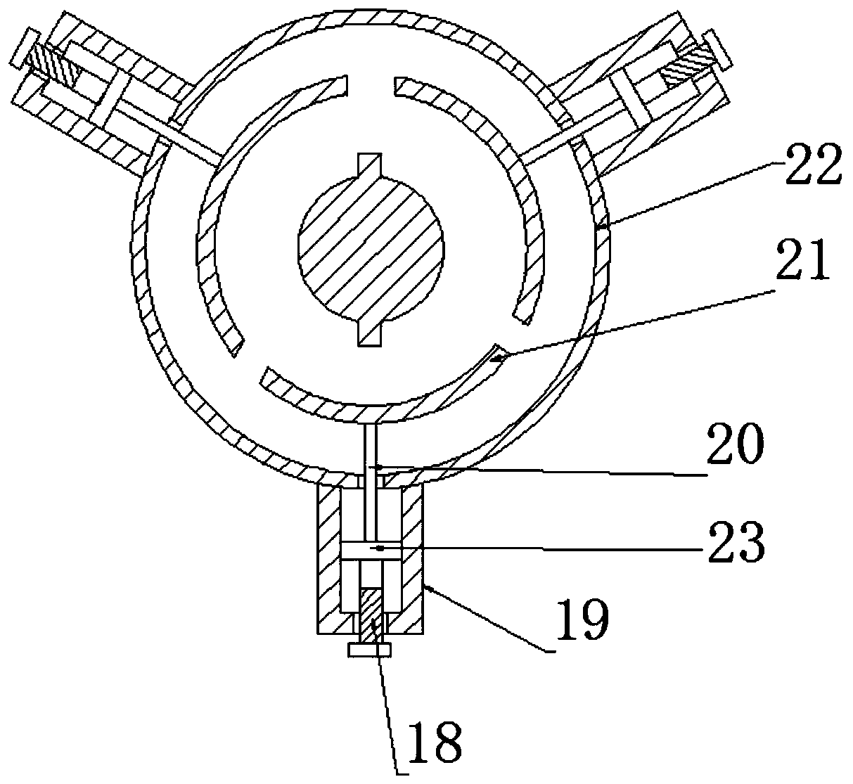 Outer circle polishing device for epoxy ceramic tube production