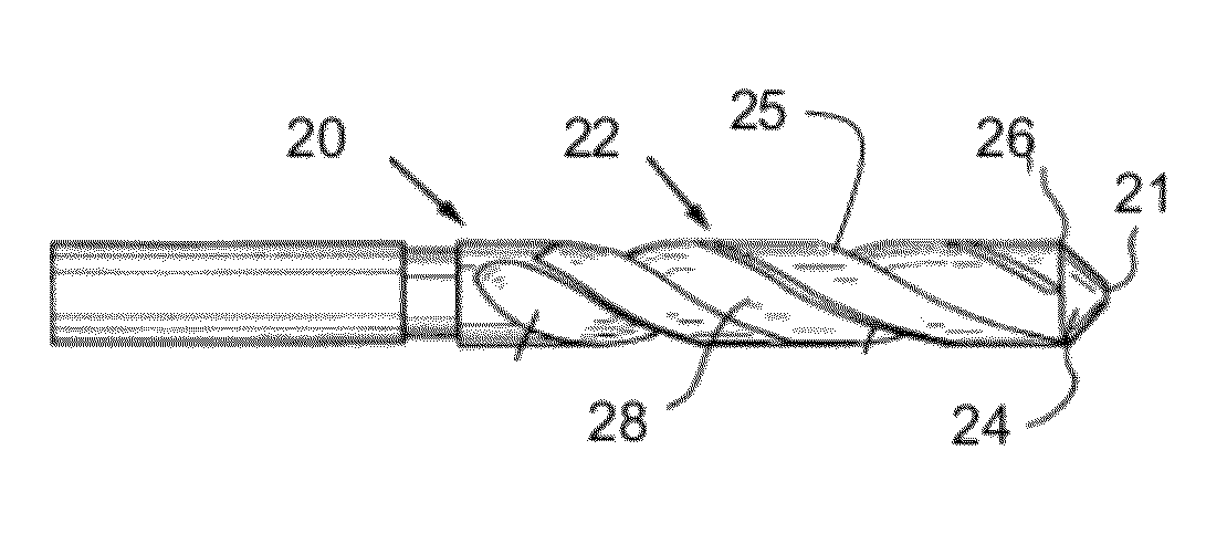 Composite cemented carbide rotary cutting tools and rotary cutting tool blanks