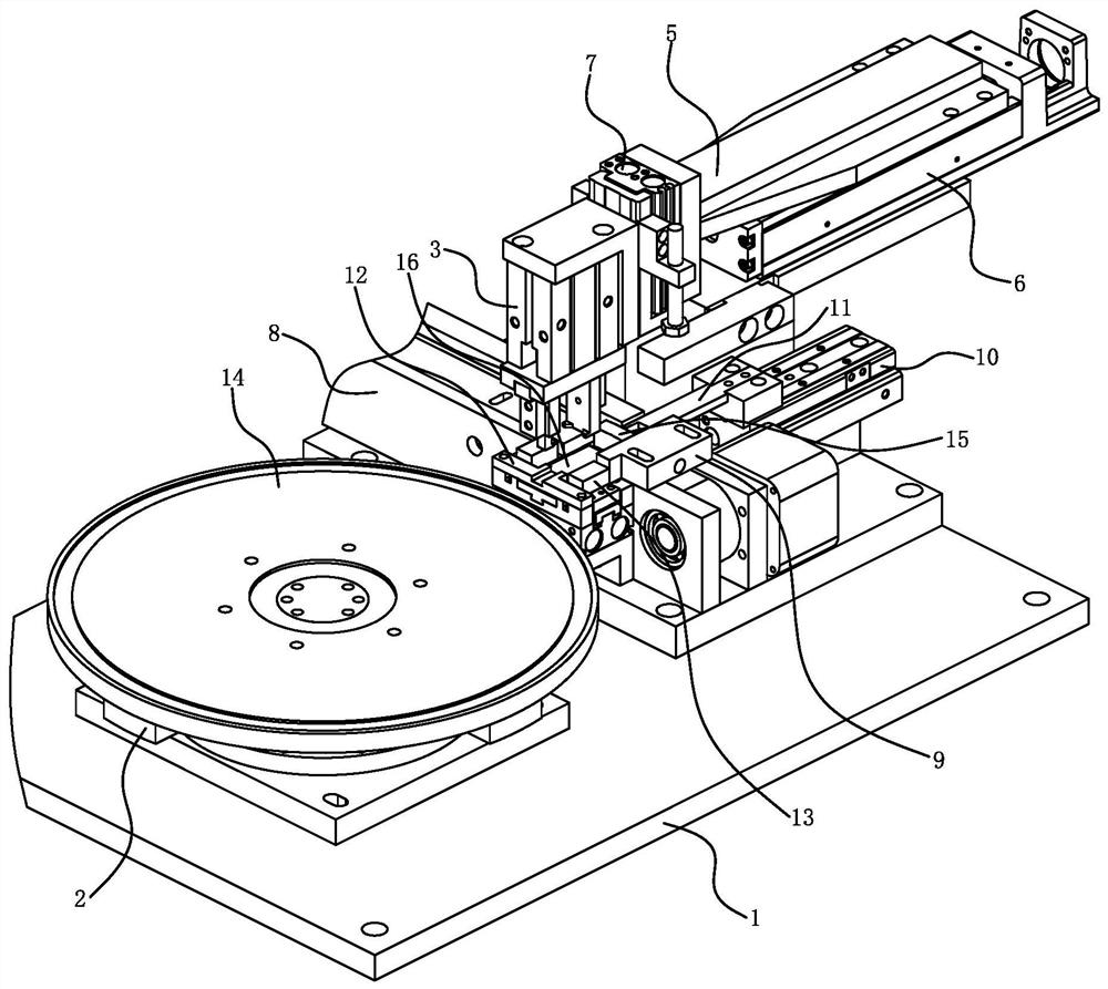 Automatic grinding disc cutter head placement device