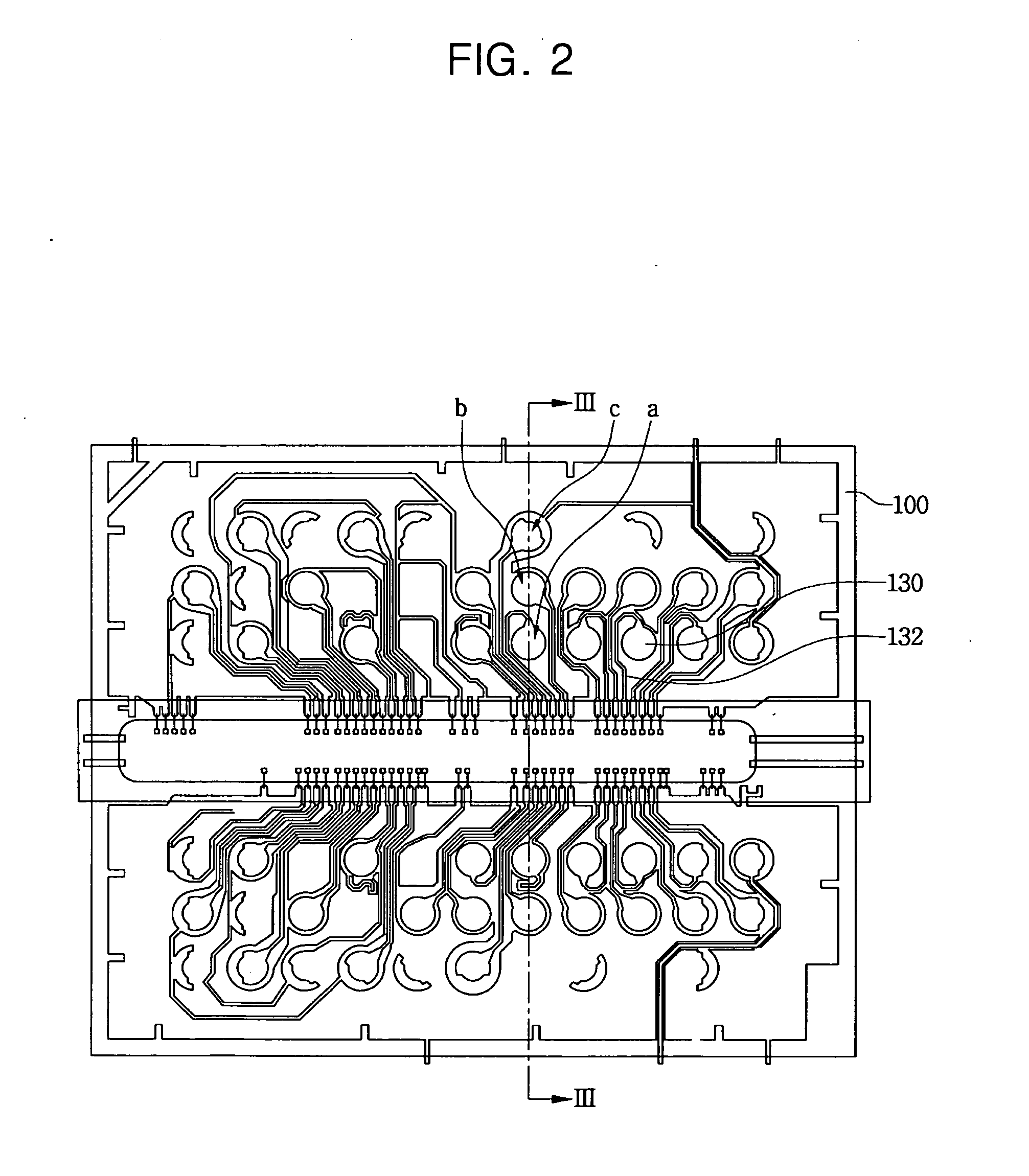 Ball land structure having barrier pattern