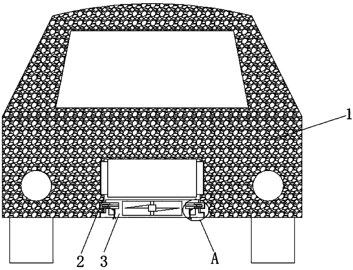 Heat dissipation structure of new energy automobile