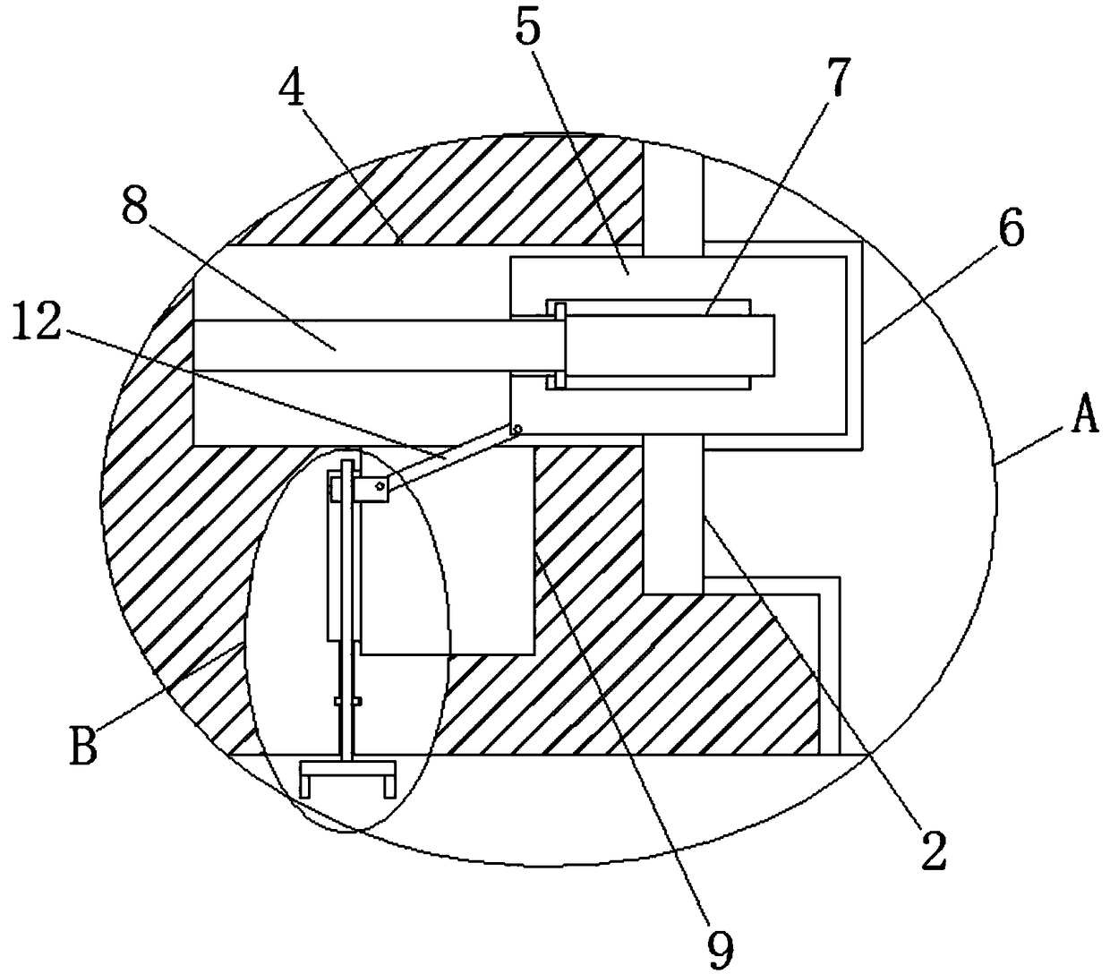 Heat dissipation structure of new energy automobile