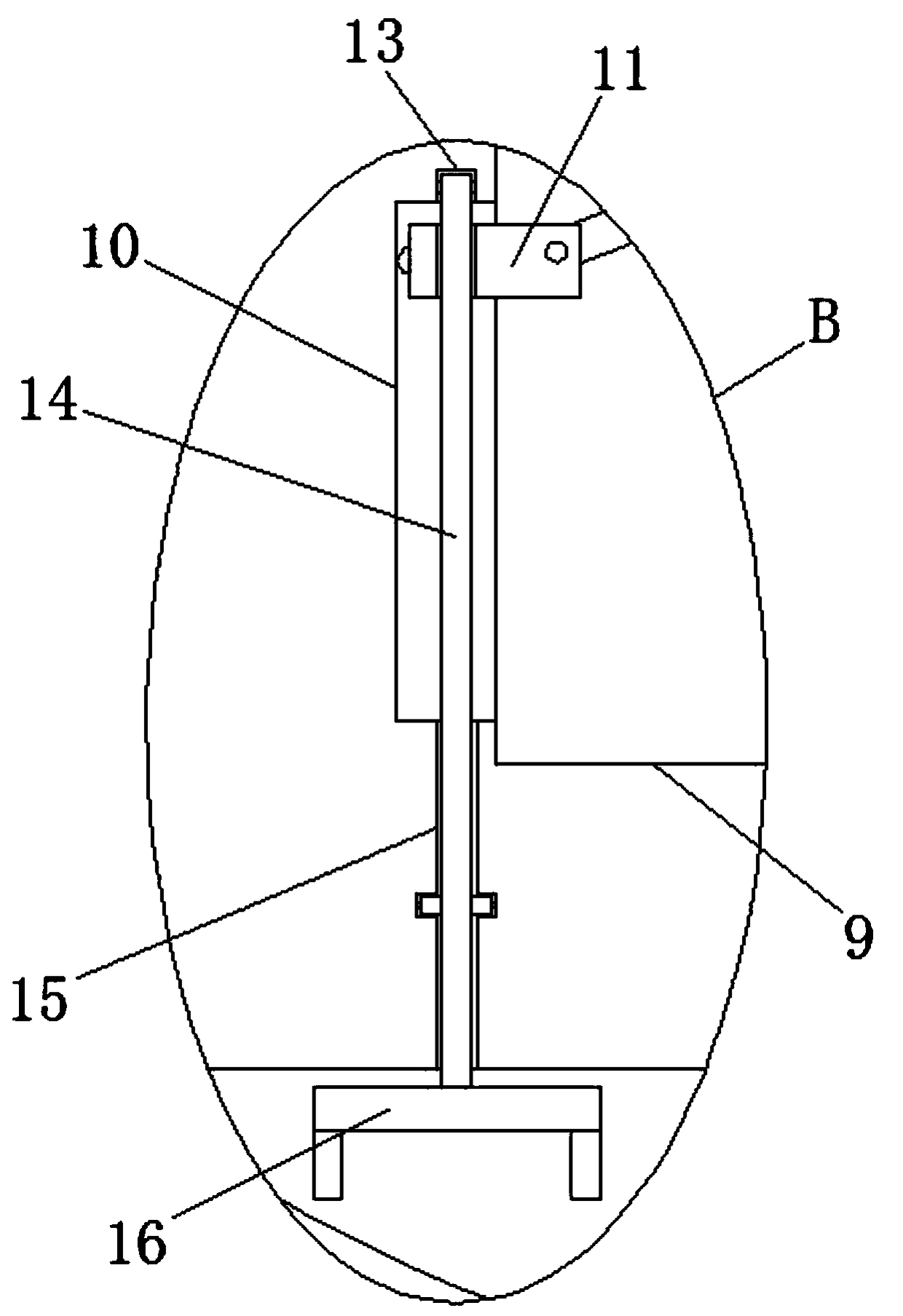 Heat dissipation structure of new energy automobile