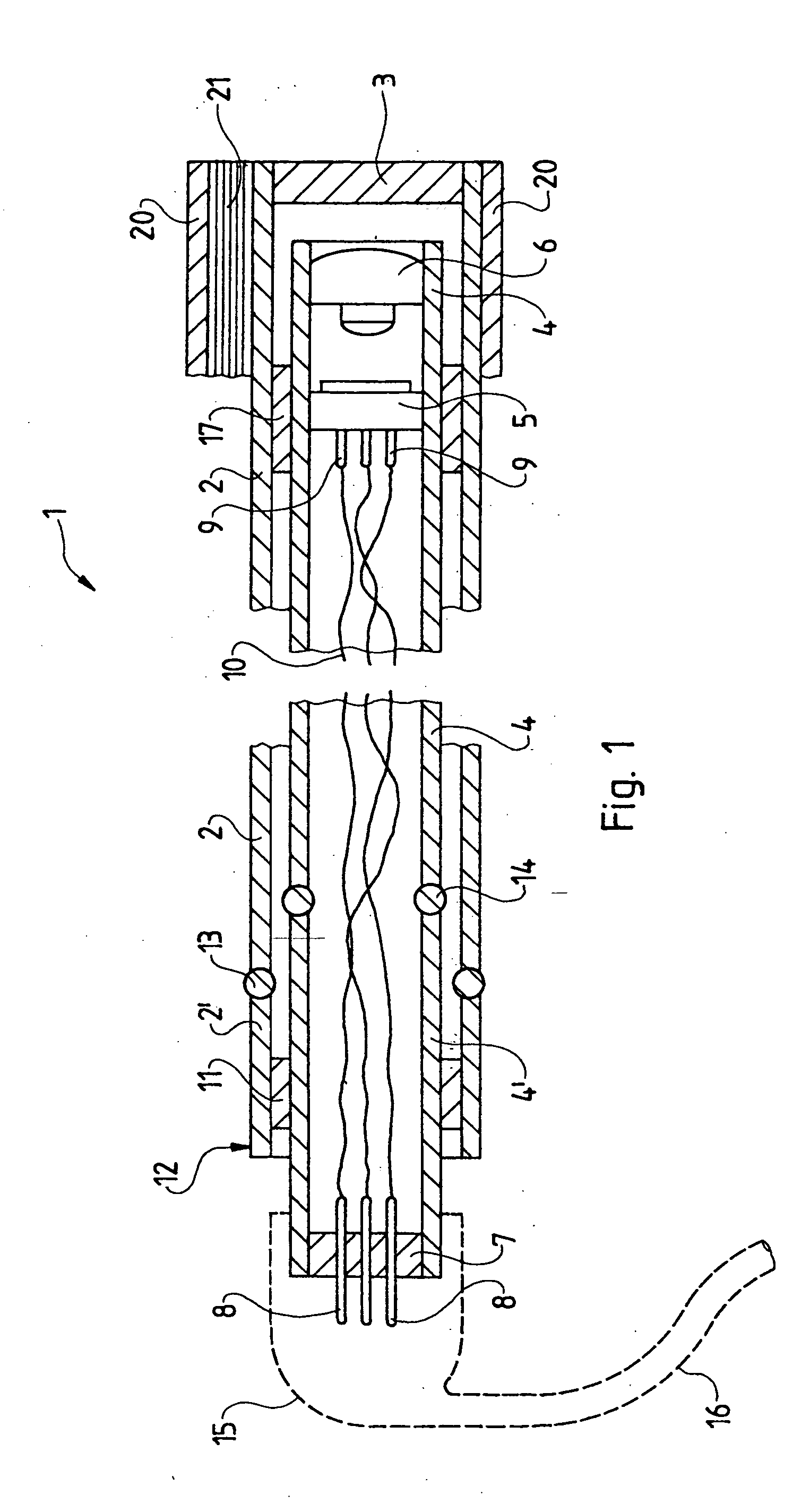 Video endoscope fitted with a terminal part, and a terminal part for a video endoscope