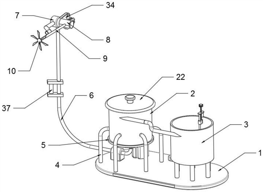 Sewage treatment device for water quality detection