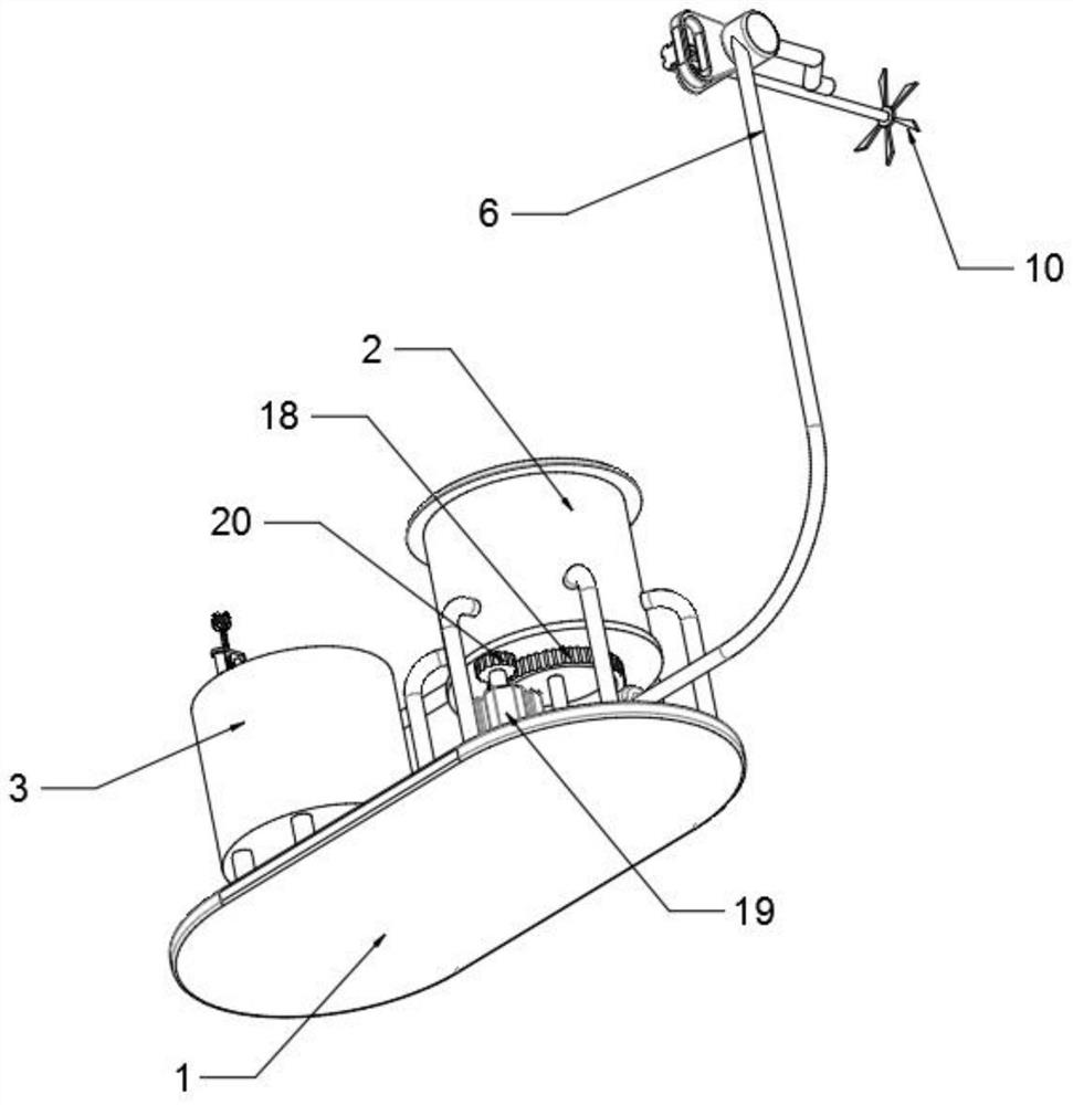 Sewage treatment device for water quality detection