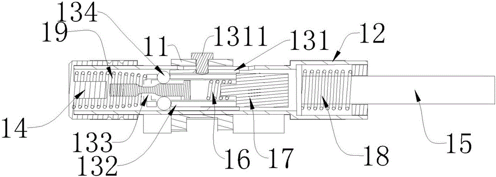 Mechanical switch and spine massage correction device controlled by same