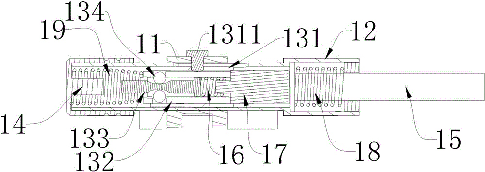 Mechanical switch and spine massage correction device controlled by same