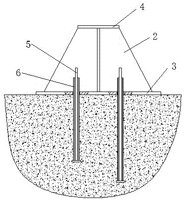 Field immersion load test device for determining collapsibility coefficient of collapsible loess and test method thereof