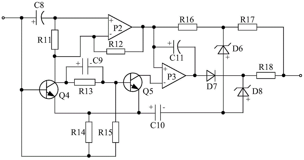 Nonlinear negative feedback logic protection emitter coupling type switch voltage stabilizing power source