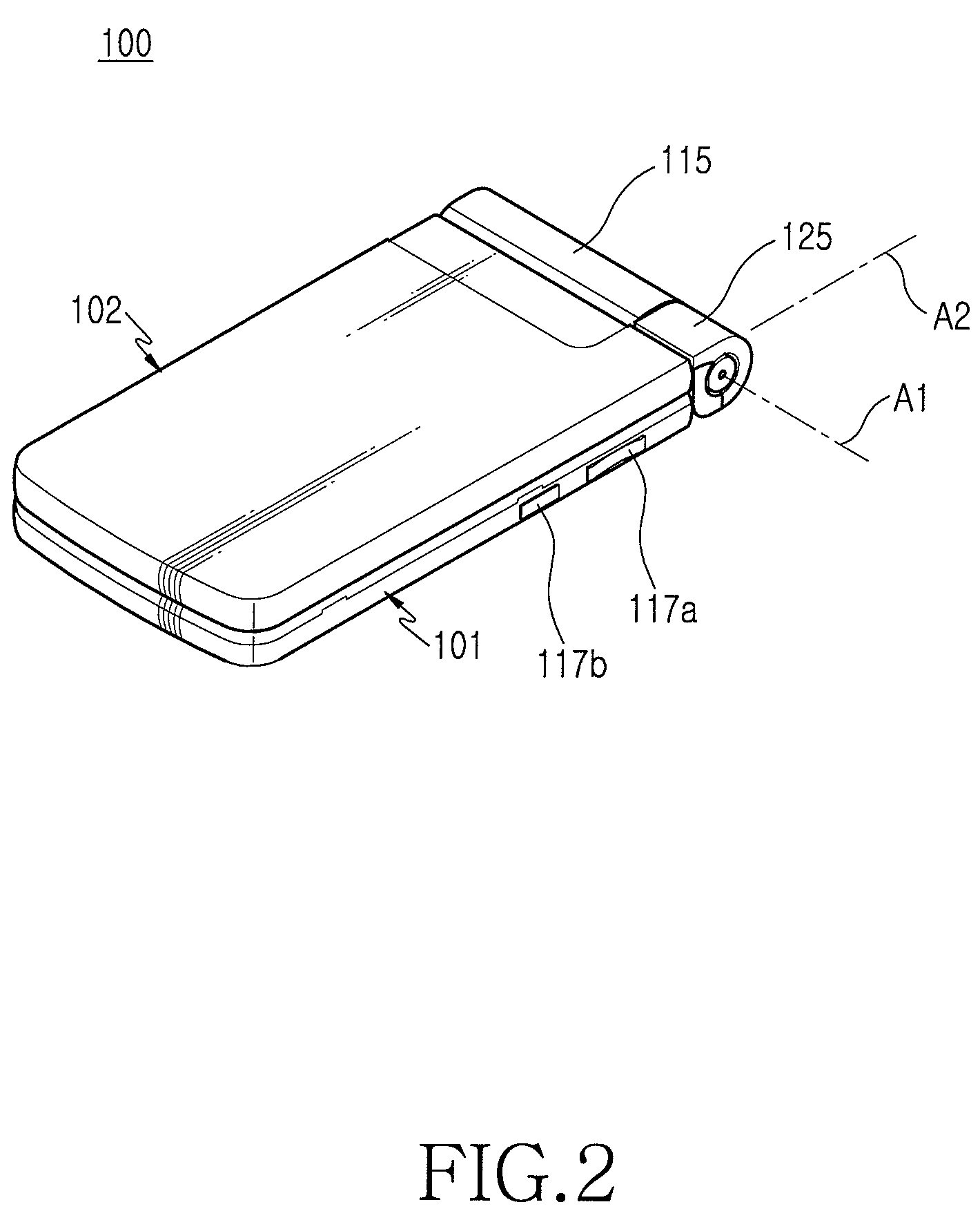 Portable terminal with hinge apparatus