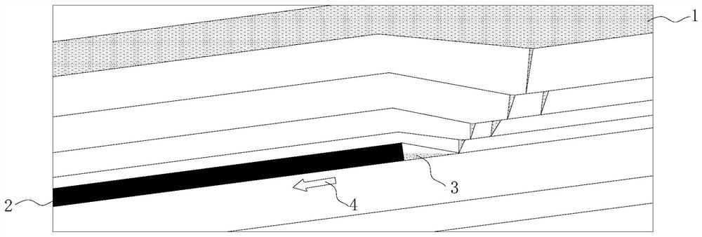 Wave-type mining method for inclined mining working face of deep heavy-water mine