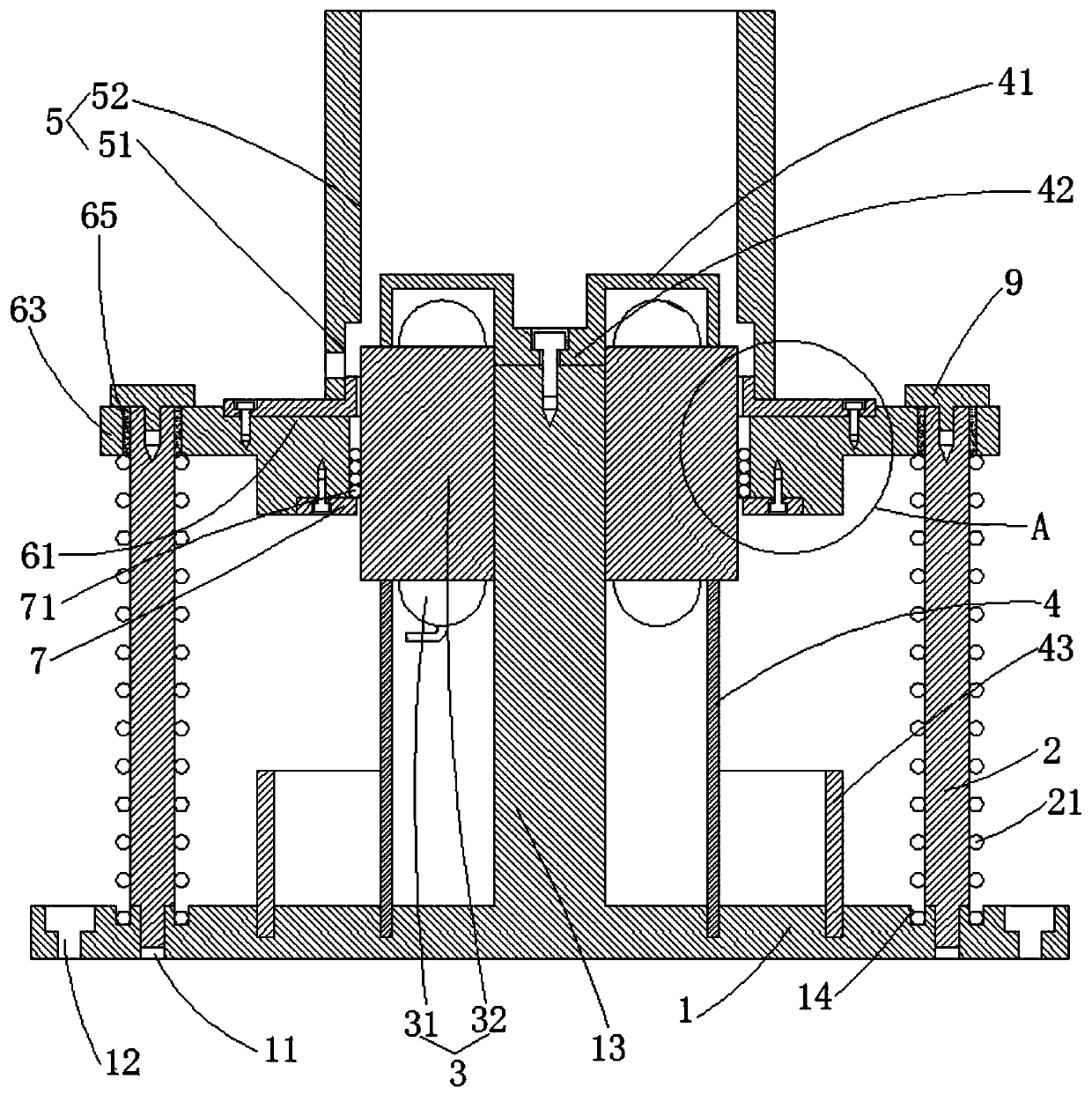 Convenient assembling auxiliary tool for casing and stator of direct-drive motor