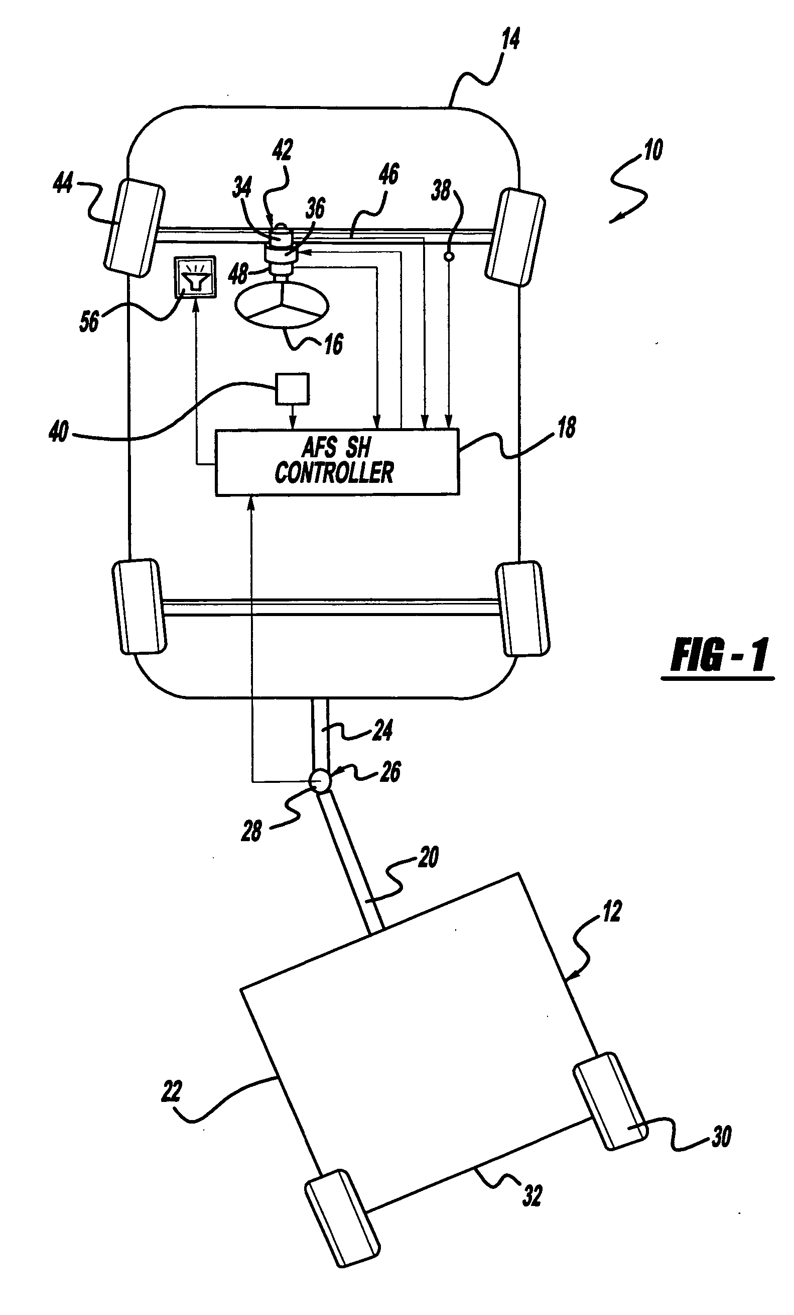 Vehicle-trailer backing up system using active front steer