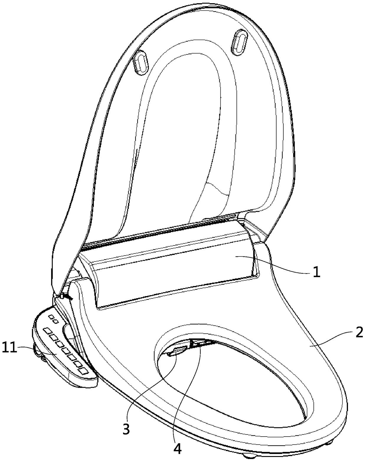 Toilet seat device with drying mechanism