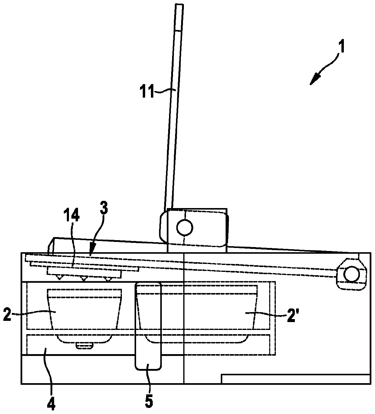 Brewing unit for sequentially preparing beverages and device and method for preparing beverages from at least two capsules