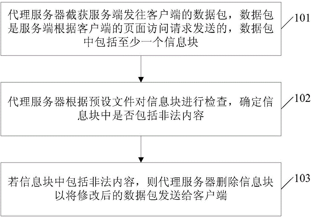 Social network content detecting and safety protecting method and system based on proxy