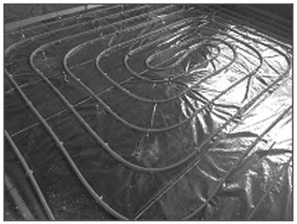 Floor installation method for water and floor heating position