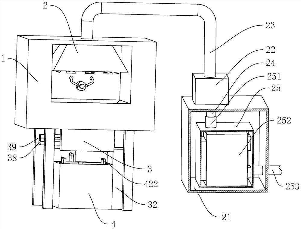 A CNC machine tool for oil fume separation and treatment