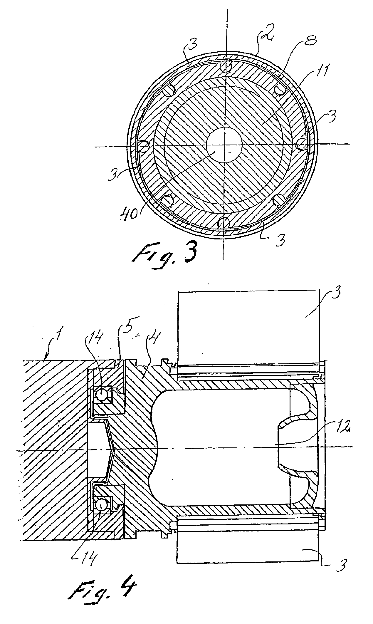 Method and arrangement for low or non-rotating artillery shells