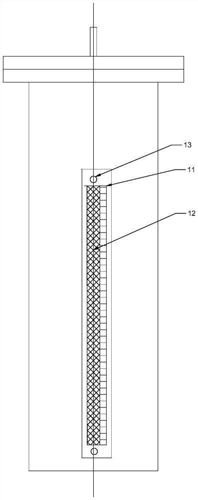 Wind power foundation anchor bolt elongation measuring device and method