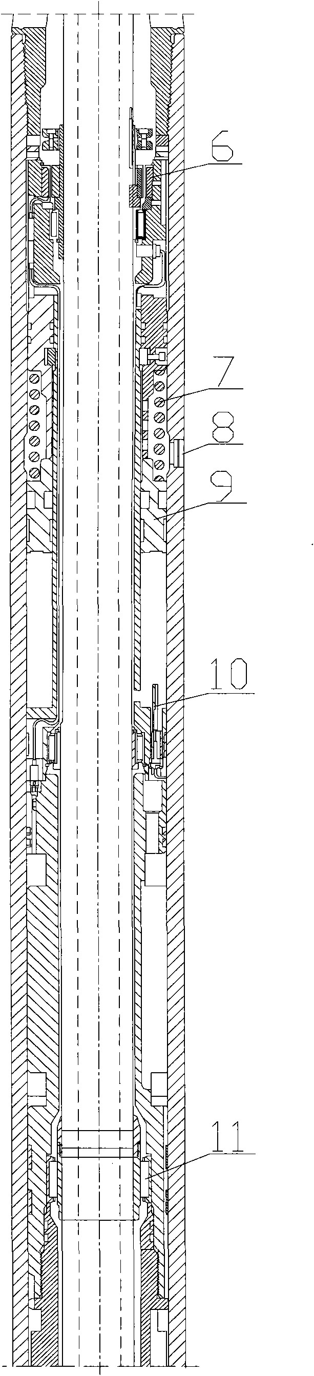 Stepless adjustable borehole trace control tool