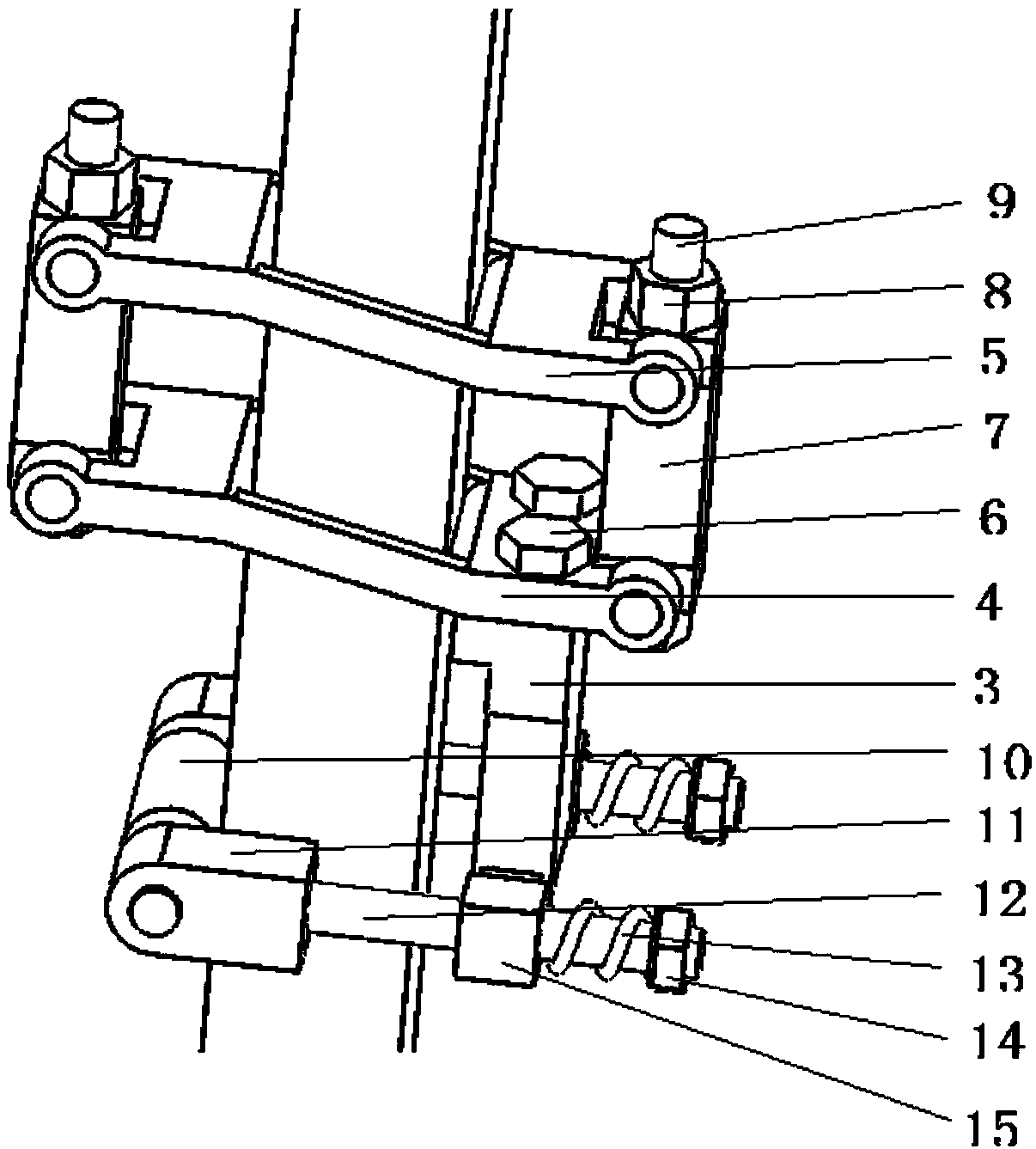 Alternate self-locked climbing piezoelectric actuator