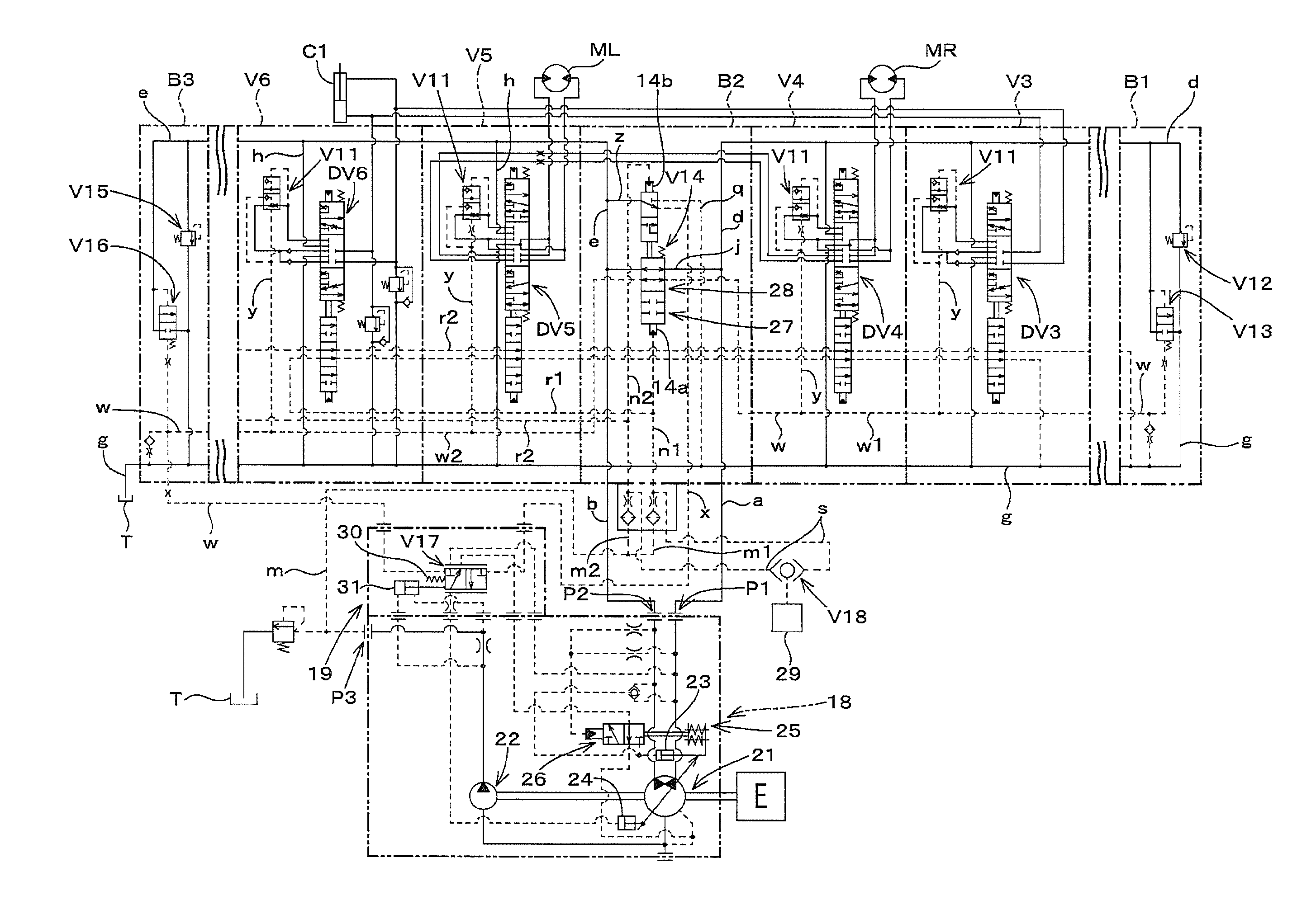 Hydraulic system for working machine