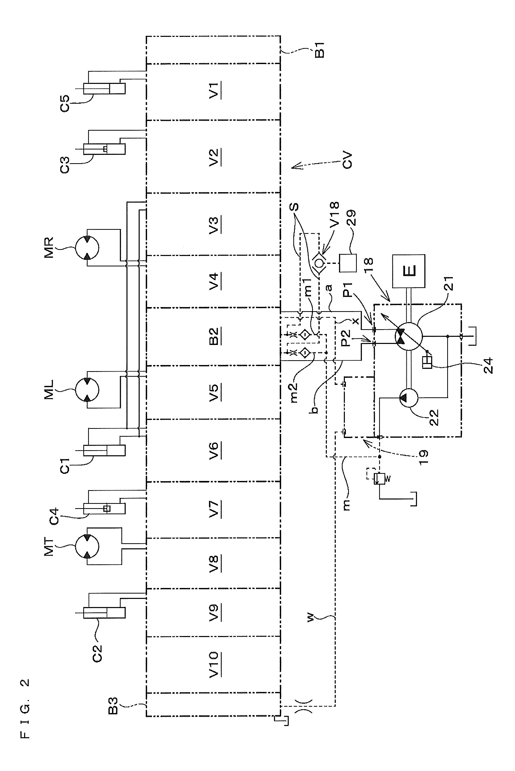 Hydraulic system for working machine