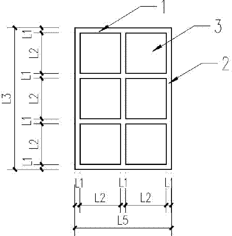 Shear wall with dense ribs and clad steel plates