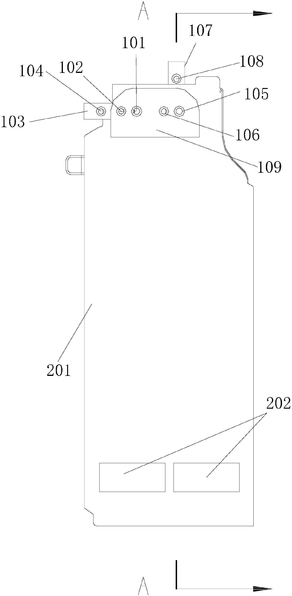 Storage and feeding device for garment treatment agent and washing machine