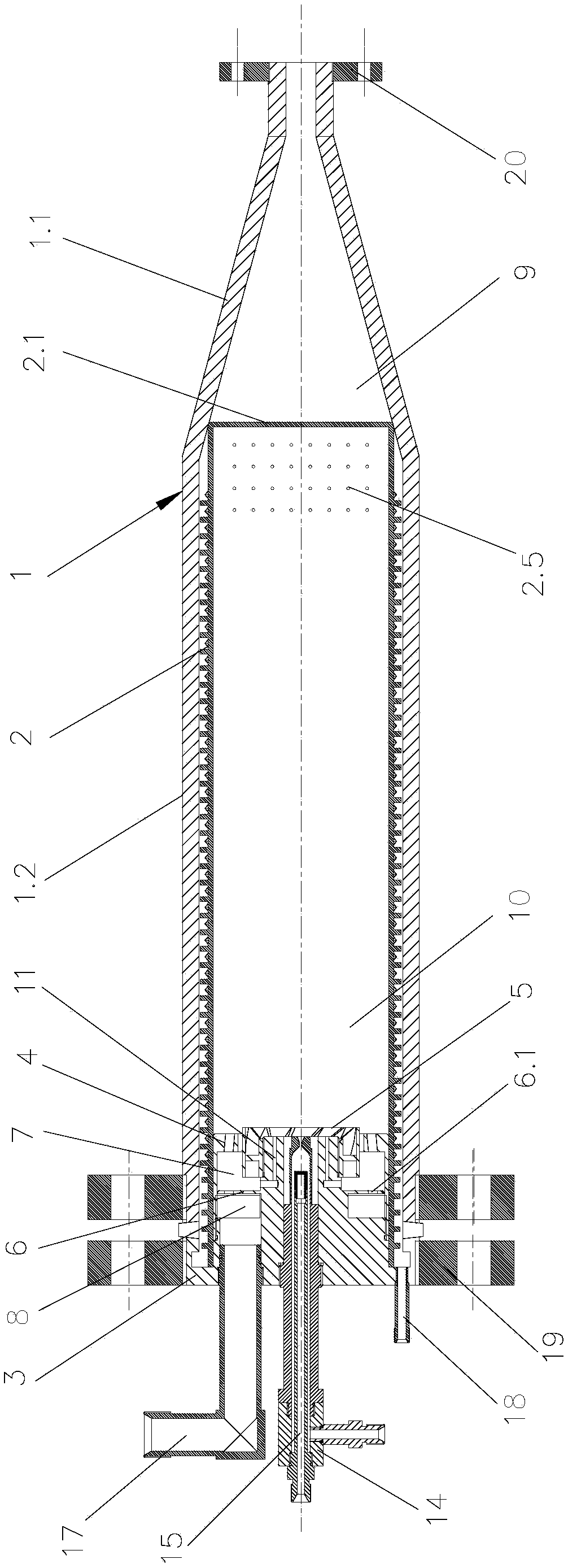 Composite heat carrier generator for high viscosity oil