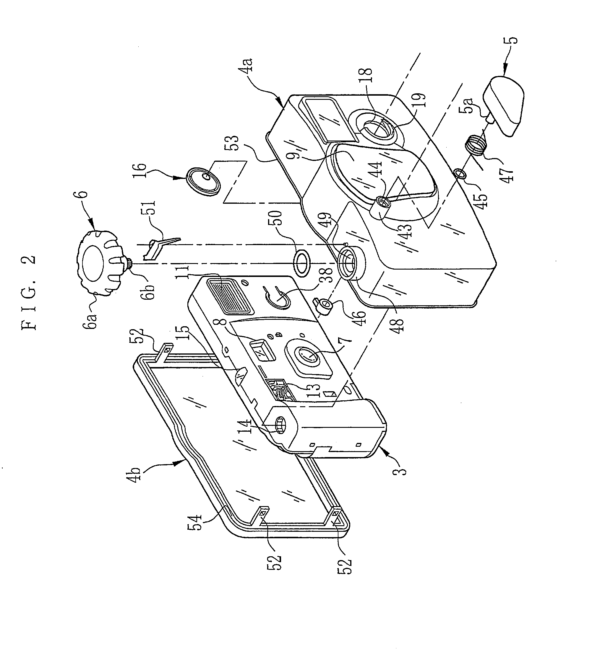 Waterproof type lens-equipped film unit and method of assembling the same