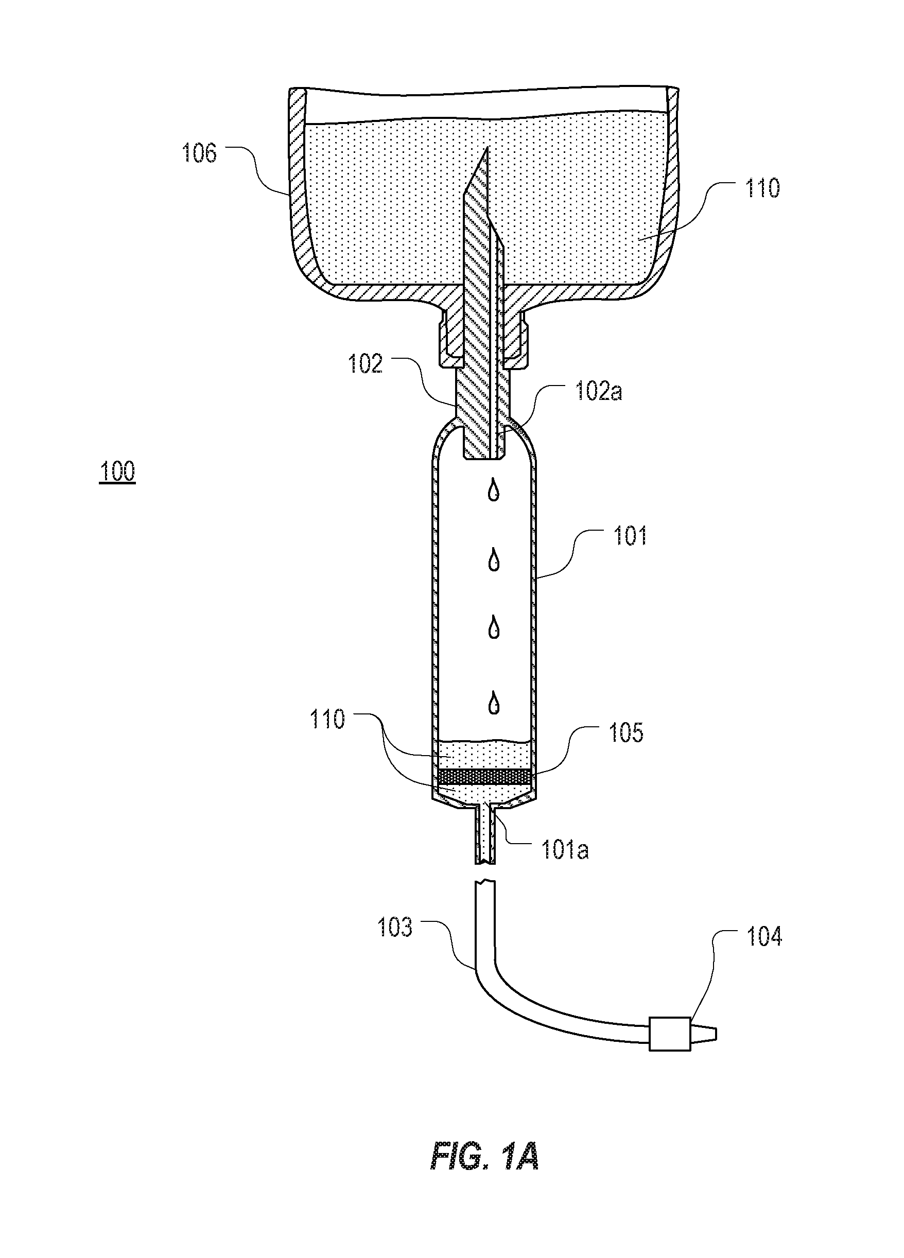 Iv set having an air stop membrane