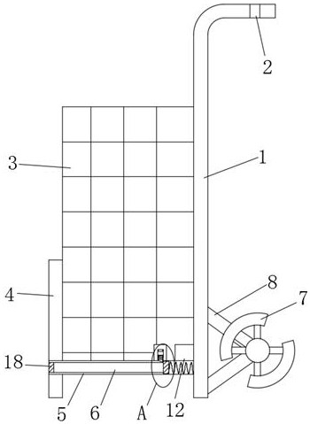 A wheel missing anti-skid and anti-fall stair climbing trolley