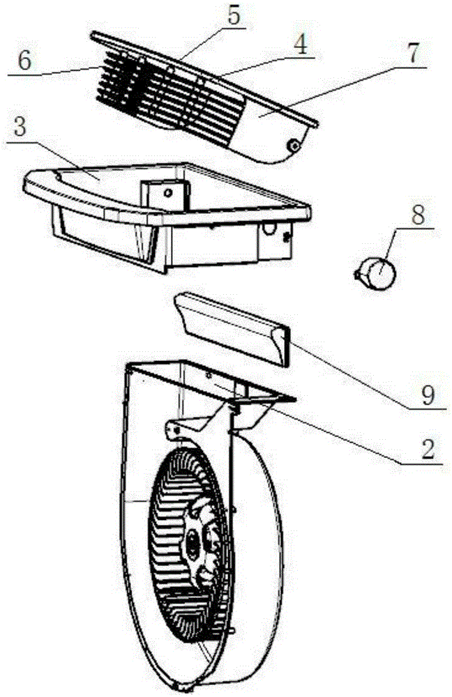 Air purifier with air guide grating device