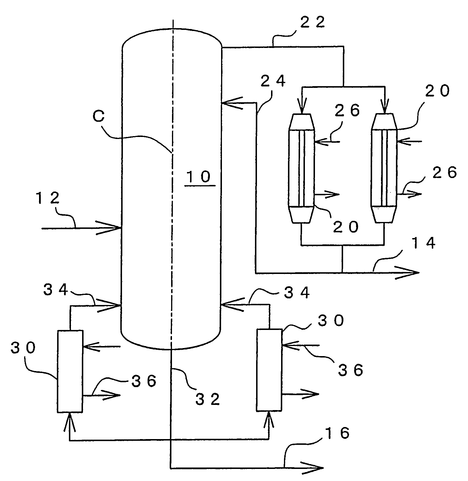 Apparatus and process for purification of acrylic acid family