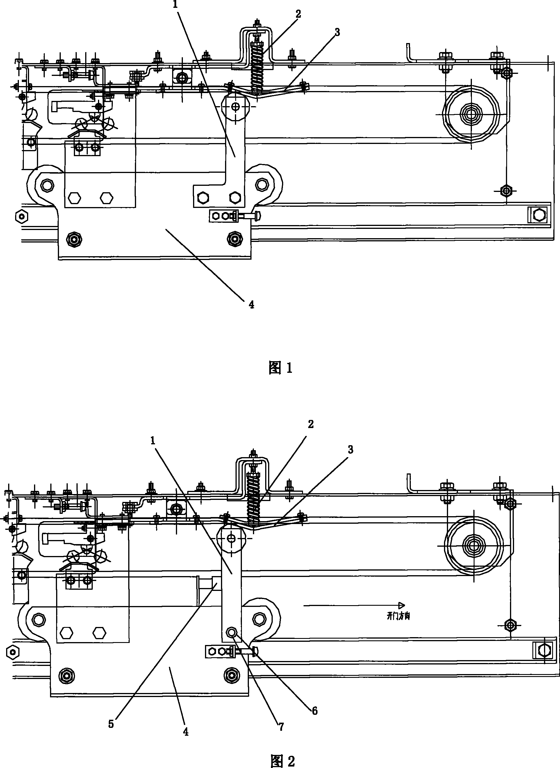 Elevator opened and closed door maintaining device