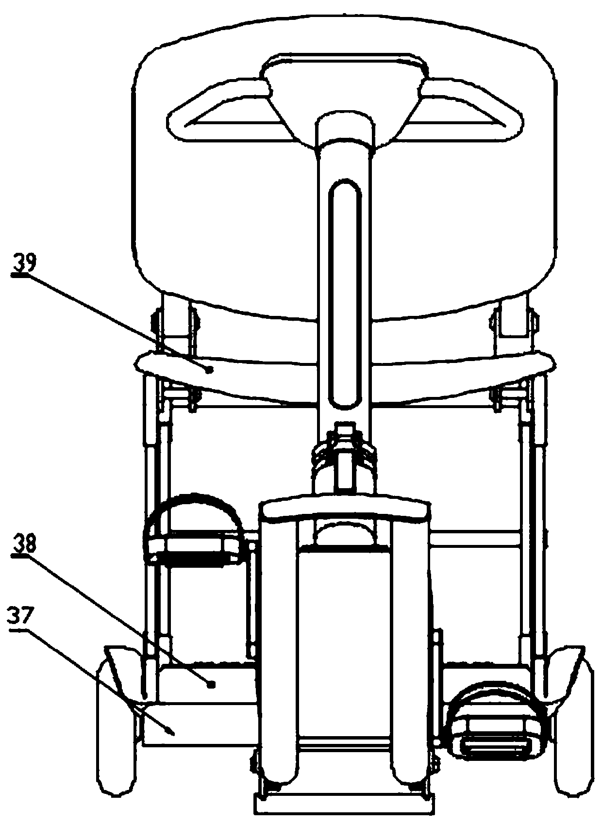 Rehabilitation training device for hemiplegic patients