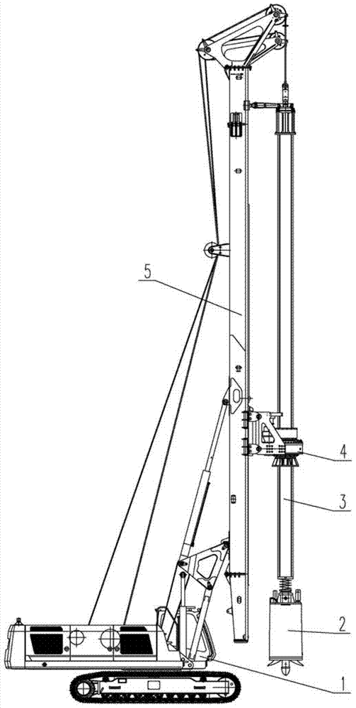 Reverse circulation pneumatic down-the-hole hammer rotary drilling rig and its construction method