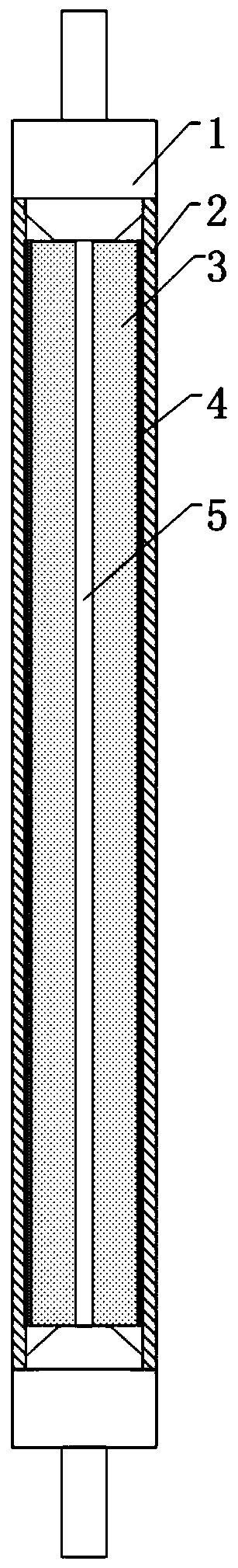 Accident resistant rod-shaped nuclear fuel element and preparation method thereof